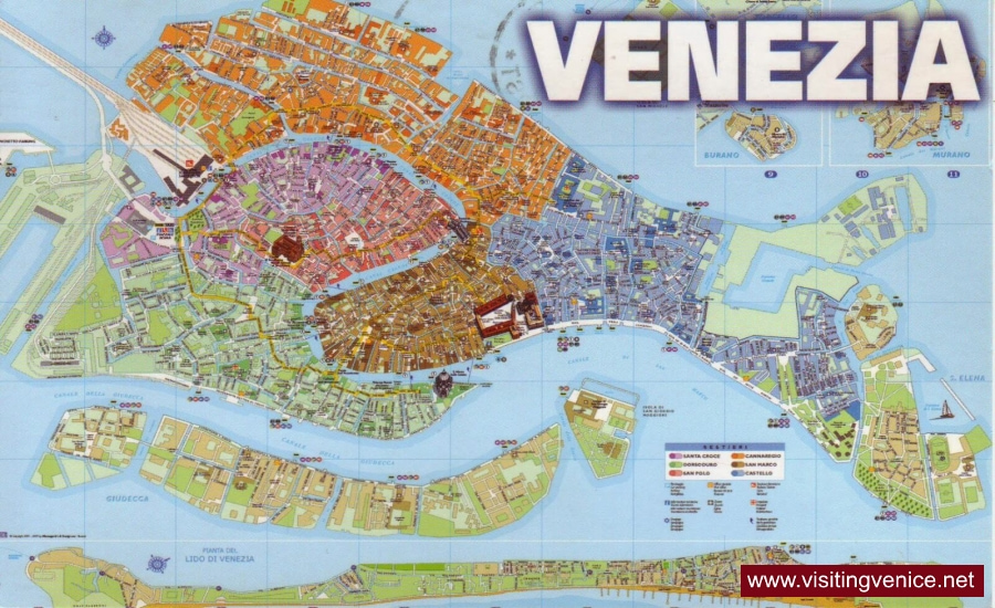 Districts Of Venice Italy Map - Map of world